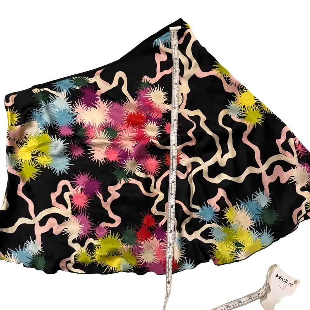 Trina Turk One Shoulder Silk Starburst Print Top M ✨ - Picture 11 of 12